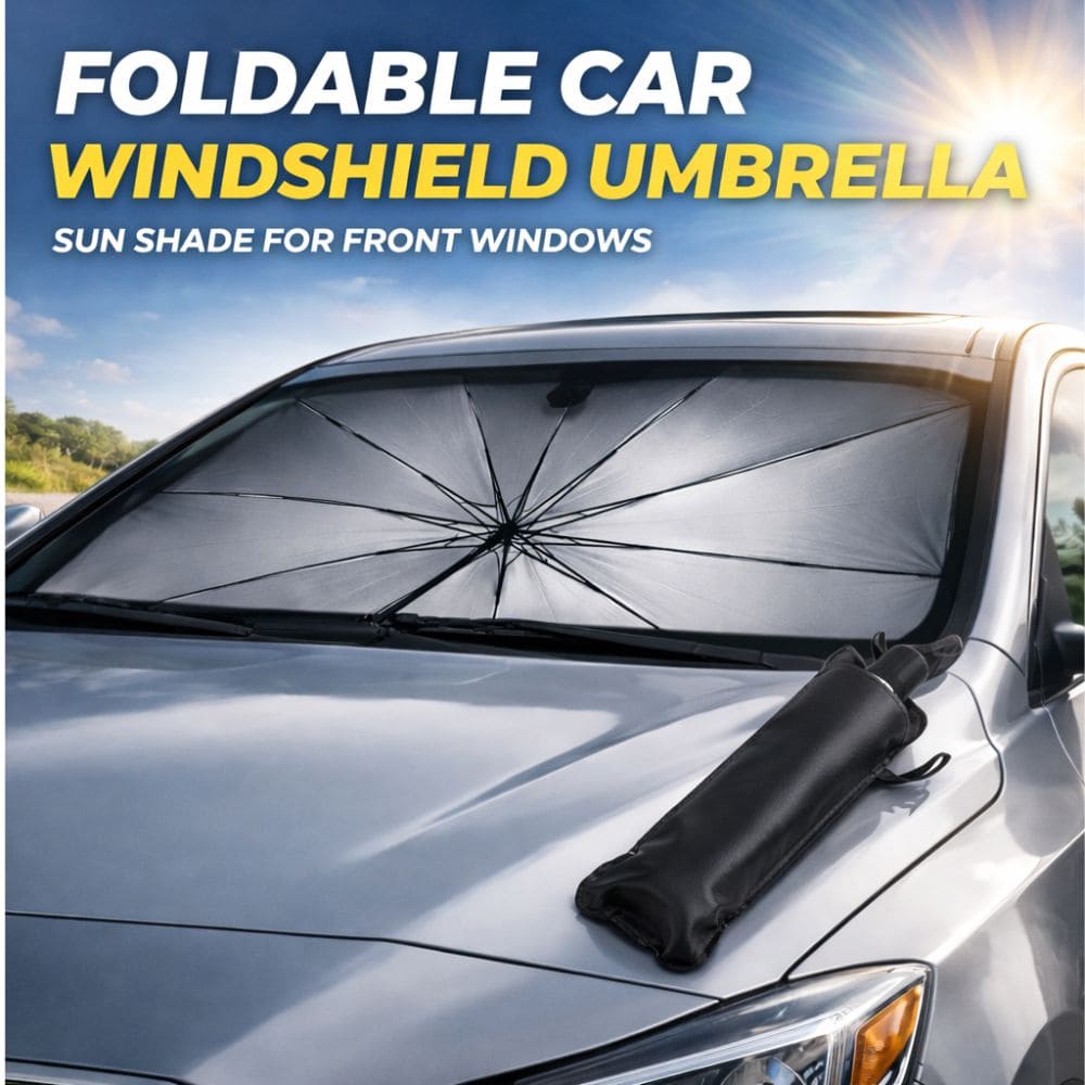 CarBro Foldable Car Windshield Sun Shade Umbrella UV Protection