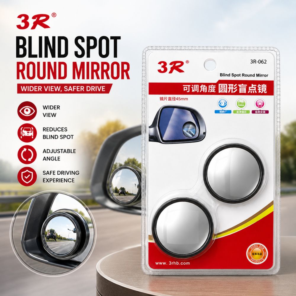 3R blind spot round mirror
Wide angle car mirror
Convex blind spot mirror
Car side mirror accessory
Blind spot safety mirror