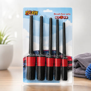 CarBro 5-Piece Car Detailing Brush Set Soft Bristle