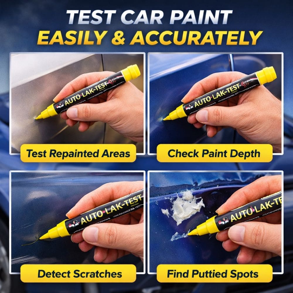 Professional Automotive Paint Thickness Gauge Pen for Instant Scratch and Repaint Detection