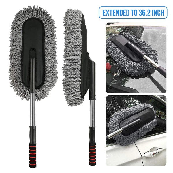 AUTIFIX MaxGrip Microfiber Car Duster – Extendable Cleaning Mop