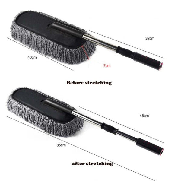 AUTIFIX MaxGrip Microfiber Car Duster – Extendable Cleaning Mop