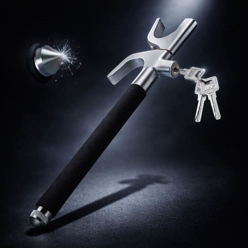SOGO Heavy-Duty Universal Anti-Theft Steering Wheel Lock for Cars and SUVs